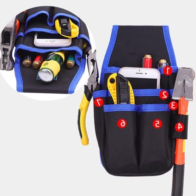 Gereedschapstas Elektricien - Multifunctioneel - Heuptas - Taille Gereedschapszak - Oxford Doek - Professioneel - Elektrotechnicus