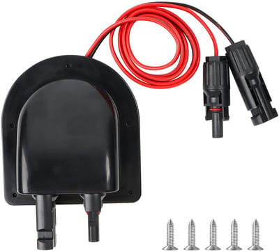 Dailygoods- Dakdoorvoer op Zonne-energie Waterdicht - Kabeldoorvoer 3 Meter - Kabelinvoer ABS - UV-bestendig - Eenvoudige Installatie - Schokbestendig