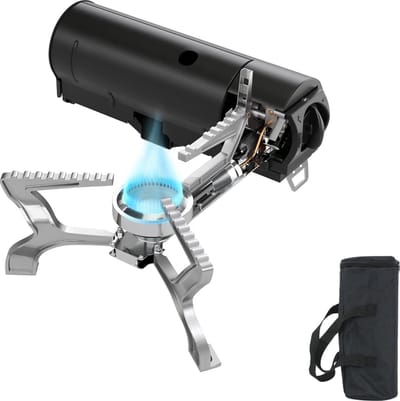 SMH LINE® Premium Opvouwbaar Camping kooktoestel - Draagbaar Gasfornuis - Kooktoestel op Gas - Incl. Draagtas