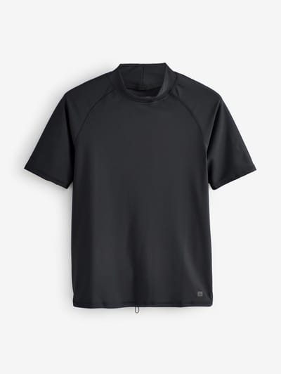 Next - Heren - Huidvriendelijk sportshirt met korte mouwen - Zwart