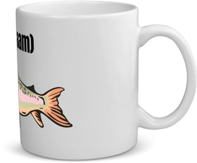 Akyol - vis met eigen naam koffiemok - theemok - Vis - vissen liefhebbers - iemand die houdt van vissen - verjaardag - cadeau - kado - 350 ML inhoud