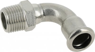 BONFIX bocht 90° 22 mm 3/4 inch M-Press RVS