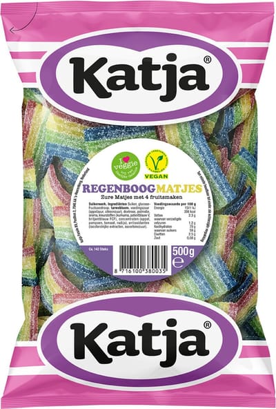 Katja Regenboogmatjes - 3 x 500 gr - Voordeelverpakking