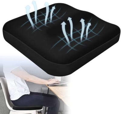 Ergonomisch Zitkussen Traagschuim voor Bureaustoel, Auto en Bank – Orthopedisch Comfort