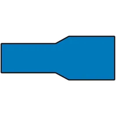 Carpoint Vlakstekkerhuls 1542 Blauw 6,3x0,8mm - 10 Stuks