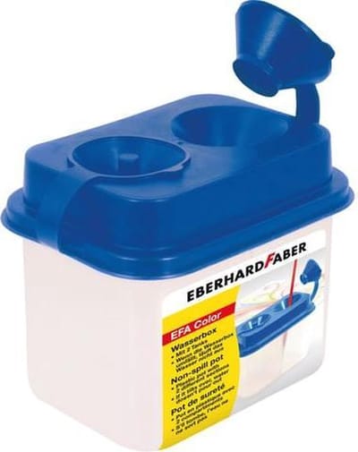 Eberhard Faber waterbak - 2 compartimenten - anti-lek deksel - EF-579900