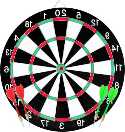 Professioneel Dartbord met 4 Darts, Ideaal voor Dart Spellen en Kinderen, Perfect voor Thuisgebruik en Feesten