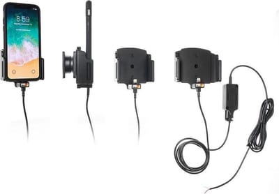 Brodit houder geschikt voor Apple iPhone X / Xs / 11 Actieve verstelbare houder met vaste voeding