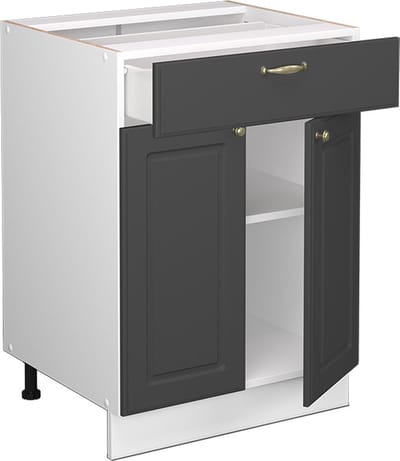 Vicco Fame-Line Keukenonderkast – 60 cm met lade, WB Eik Antraciet-goud