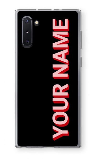 Gepersonaliseerd - Case Company® - Hoesje geschikt voor Samsung Galaxy Note 10 hoesje - Namecase - Soft Cover Telefoonhoesje - Bescherming aan alle Kanten en Schermrand