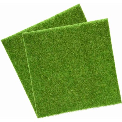 Kunstgras Gazon Gras Planten Voor Miniatuur Poppenhuis Landschapsdecoratie(30 x 30cm)