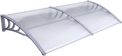 Luifel Patio Deur, Raam Luifel, Deur Luifel Met Boven Deur Deksel Voordeur Voordeur Buiten Patio Luifel Zon Shetter Polycarbonaat Luifel,60x250cm/24x99in