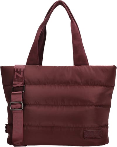 Zebra Elske Shopper - Verstelbare/Afneembare Schouderband - Tussenvak - Praktische indeling - Werktas - Tote Bag - Dames Tas - Bordeaux rood