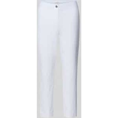 slim fit stoffen broek in verkorte pasvorm