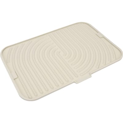 Siliconen Afdruipmat met Schuine Afvoer Non-slip Afdruiprek Mat voor Keukenblad groen