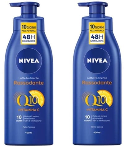 NIVEA Q10 Verstevigende Bodymilk met Pomp -  Voordeelverpakking 2 x 400 ml