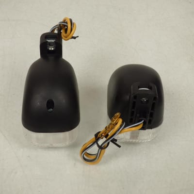 paar transparante replay achter knipperlichten voor peugeot 50 tkr scooter, nieuw