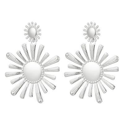 Yehwang - Oorbellen - Stainless Steel - Bloemen - Oorknoppen