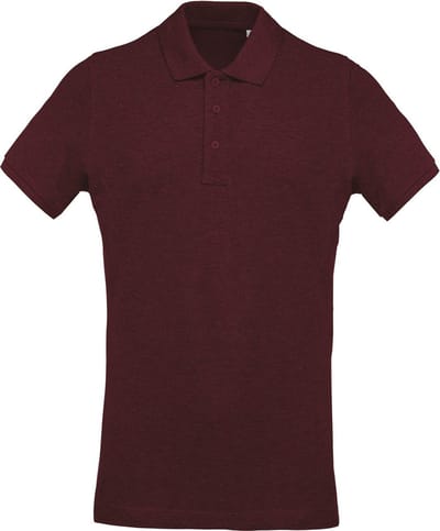 Kariban Menselijk Biologisch Pique-Pique-Poloshirt (Wijn Heide)