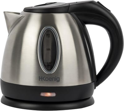 Compacte RVS Waterkoker 1.2L met Snelle Kookfunctie en Waterniveau Indicator