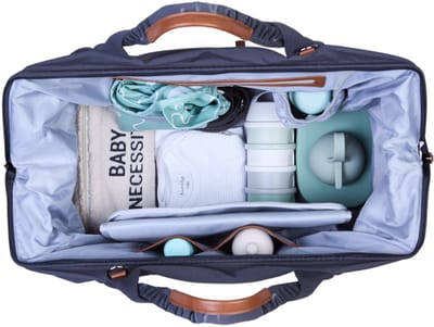Childhome Mommy Bag Signature Urban - Verzorgingstas - Antraciet - Stijlvol & Functioneel - Inclusief Opvouwbaar Matje
