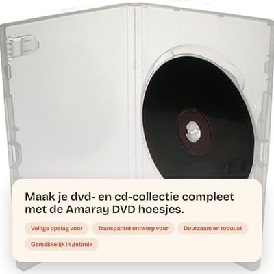 Dailygoody - Amaray Dvd Hoesjes - Transparante Dvd Cases - Set van 25