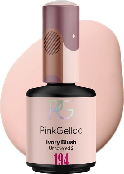 Pink Gellac Gellak - 194 Ivory Blush 15ml - Nude Gel Nagellak - Gellac - Gel Nagels Producten