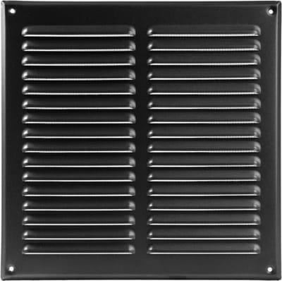 Vierkant metalen ventilatierooster 25,4 x 25,4 cm - Zonder merk - Ideaal voor badkamer, keuken en thuiskantoor