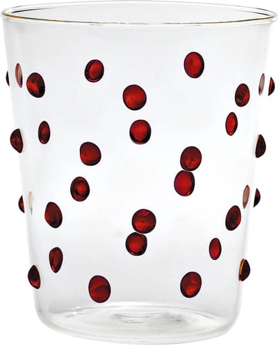 Zafferano Party Water glazen - Rood - 6 Stuks