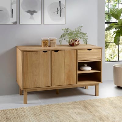 vidaXL - Dressoir - OTTA - 114x43x73,5 - cm - massief - grenenhout