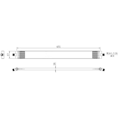 Olie radiator, automatische versnellingsbak NRF 31813