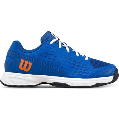 Wilson Rush Pro Jr Allcourt schoen Kinderen-blauw, oranje