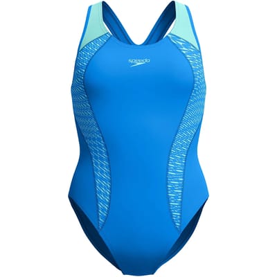 Dames zwempak uit 1 stuk Speedo End+ Placem Laneback