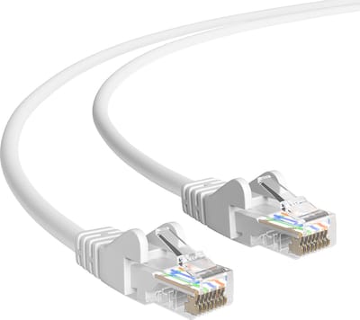 Cat 5e | U/UTP | Netwerkkabel | Patchkabel | Internetkabel | 1 Gbps | 0.25 meter | Wit | Allteq