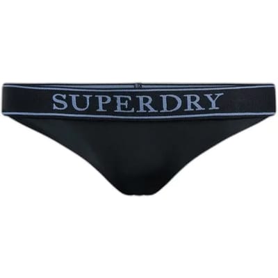 Superdry Logo Classic Bikinislip Blauw Grootte: 36