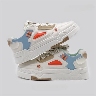 Lente Nieuwe Damesschoenen Casual Mode Veelzijdige Meisjes Boardschoenen Sport Kleine Witte Schoenen Trendy Meisje 40 oranje
