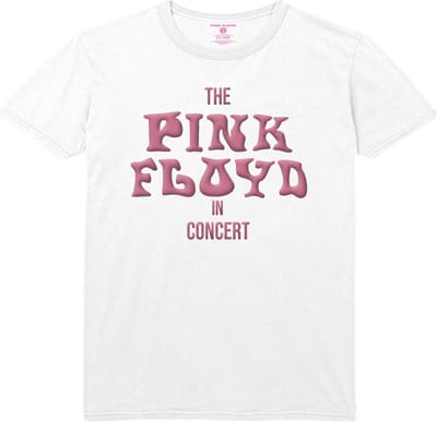 Pink Floyd - In Concert Heren T-shirt - S - Wit