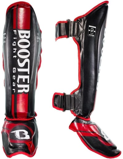 Booster Fight Gear - Scheenbeschermer - V3 - Rood - Maat XL