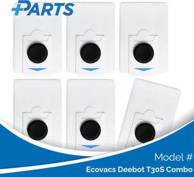 Ecovacs Deebot T30S Combo Stofzakken (6 Stuks, Plus.Parts® alternatief voor DDB030028)