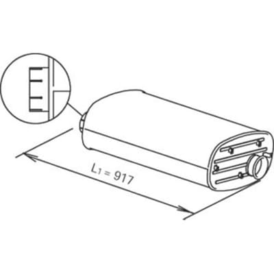 Uitlaatsysteem compleet DINEX 64378
