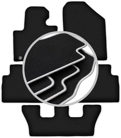 CARLUX-SILVER automatten voor: Kia Sorento III 7-zitter (2015-)