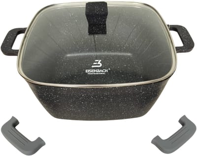 Eisenbach luxe braadpan stonetec line 24 cm / 4,8 liter , Voor Alle Warmtebronnen , 100% PFAS-PFOA vrij