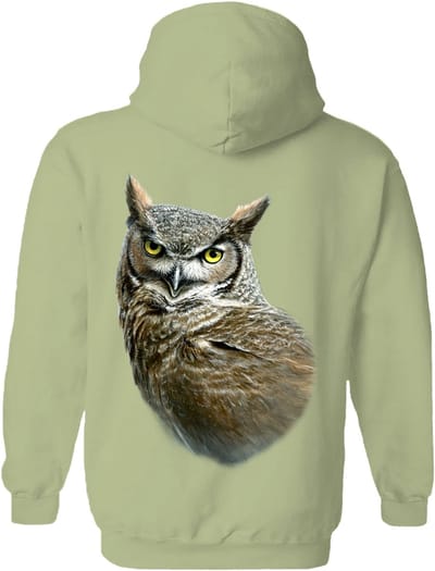 Uil Oehoe Great Horned Owl The Coloured House Hoodie M