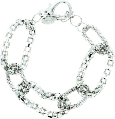 Behave - Grove armband zilverkleur - tijdloos accent - modieuze look