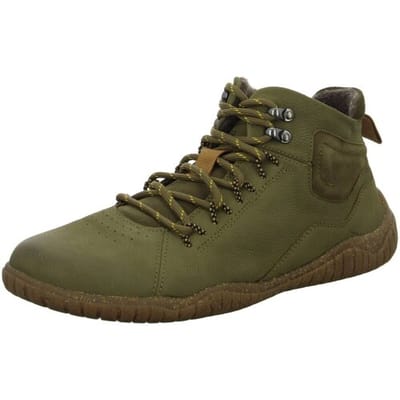 Josef Seibel - WALLACE 03 - Vrije tijd half-hoogHeren veterschoenHeren sneakersBarefoot - Kleur: Groen - Maat: 41