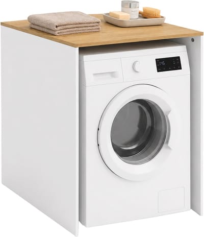 Wasmaschine kast - 88 x 68 x 60 cm- ombouw - wit-natuur