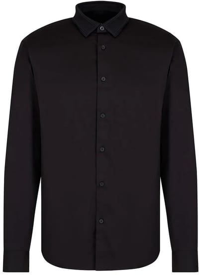 Armani Exchange 6dzcl6_zn10z Overhemd Met Lange Mouwen Zwart L Man