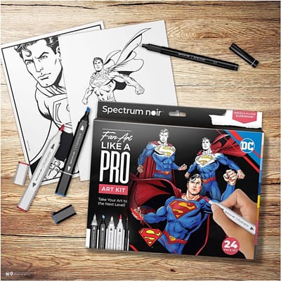 Creativ Company kleurset Superman - illustratie stripboekhelden fan-art.
