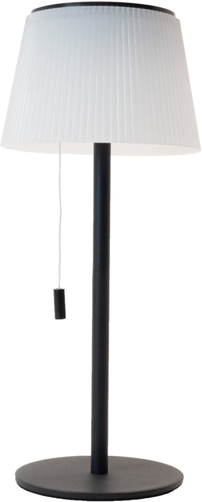 EGLO Scordiano Tafellamp - Oplaadbaar (tot 22 uur licht) - Solar - 38 cm - Zwart/Wit - Draadloos - Binnen en Buiten - Trekschakelaar