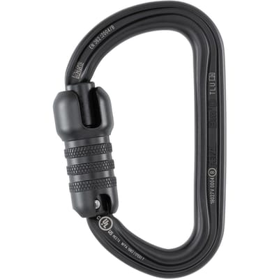 Petzl Bm’D Triact-Lock Zwart 32 KN – Lichtgewicht asymmetrische hoogsterkte karabiner